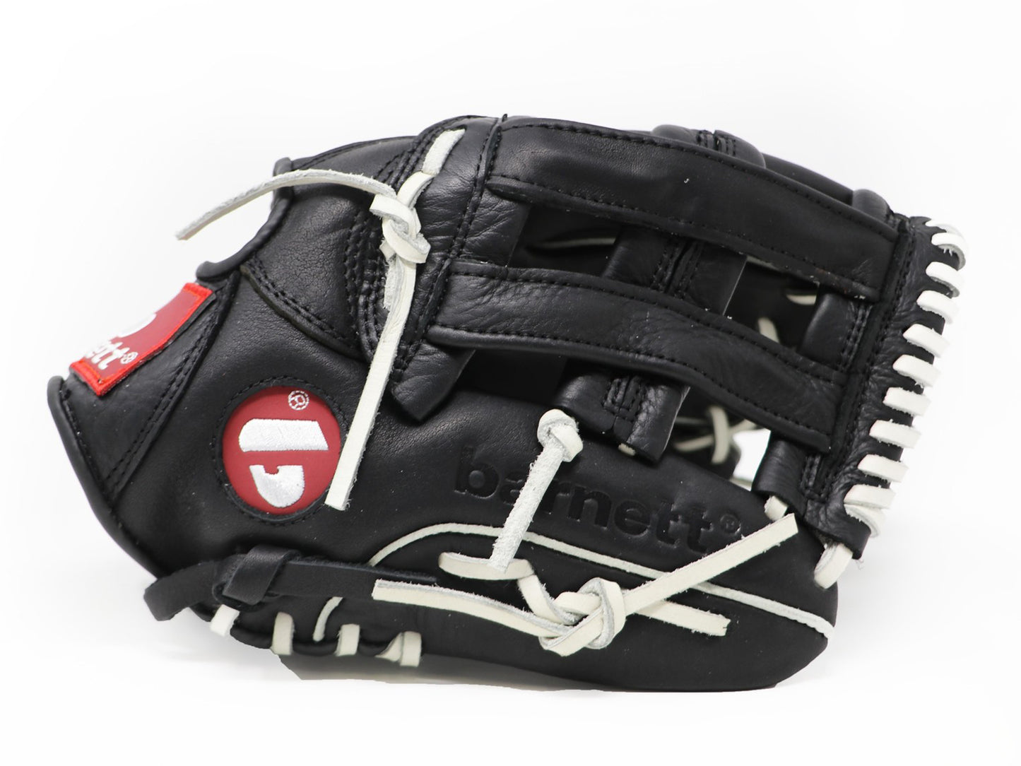 GL-120 Rekawica baseballowa turniejowa, infield 12, skóra naturalna, czarna