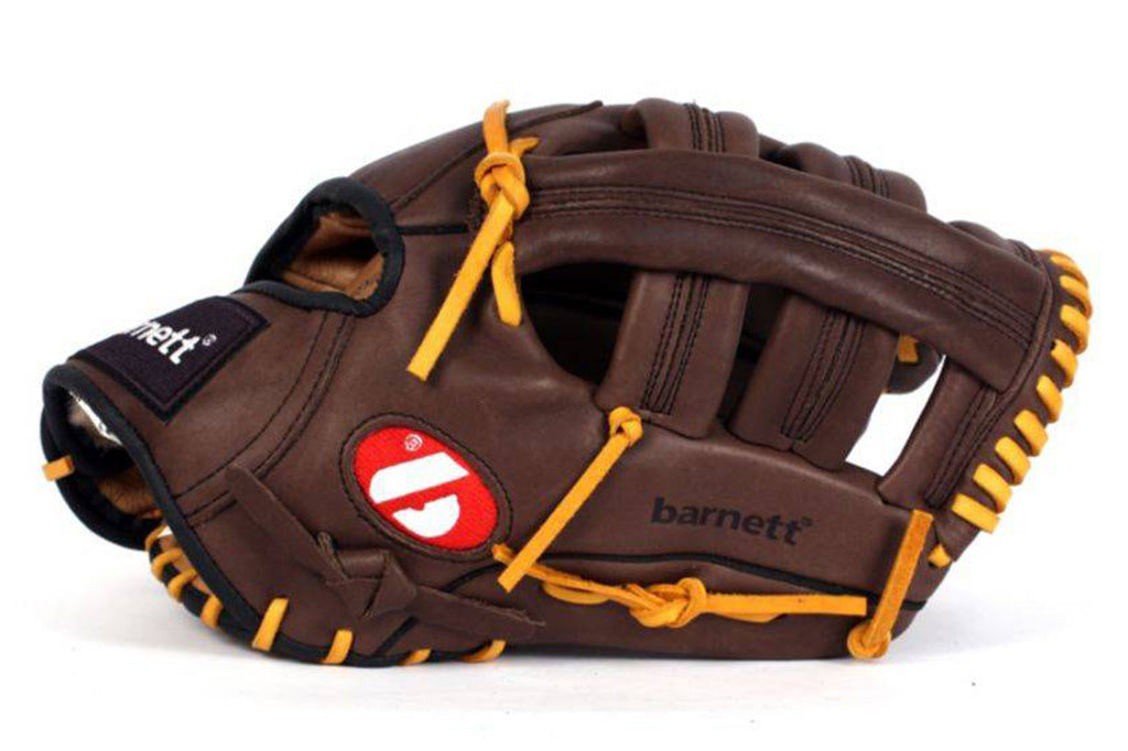 GL-127 Rekawica baseballowa turniejowa, outfield 12.7, skóra naturalna, brazowa