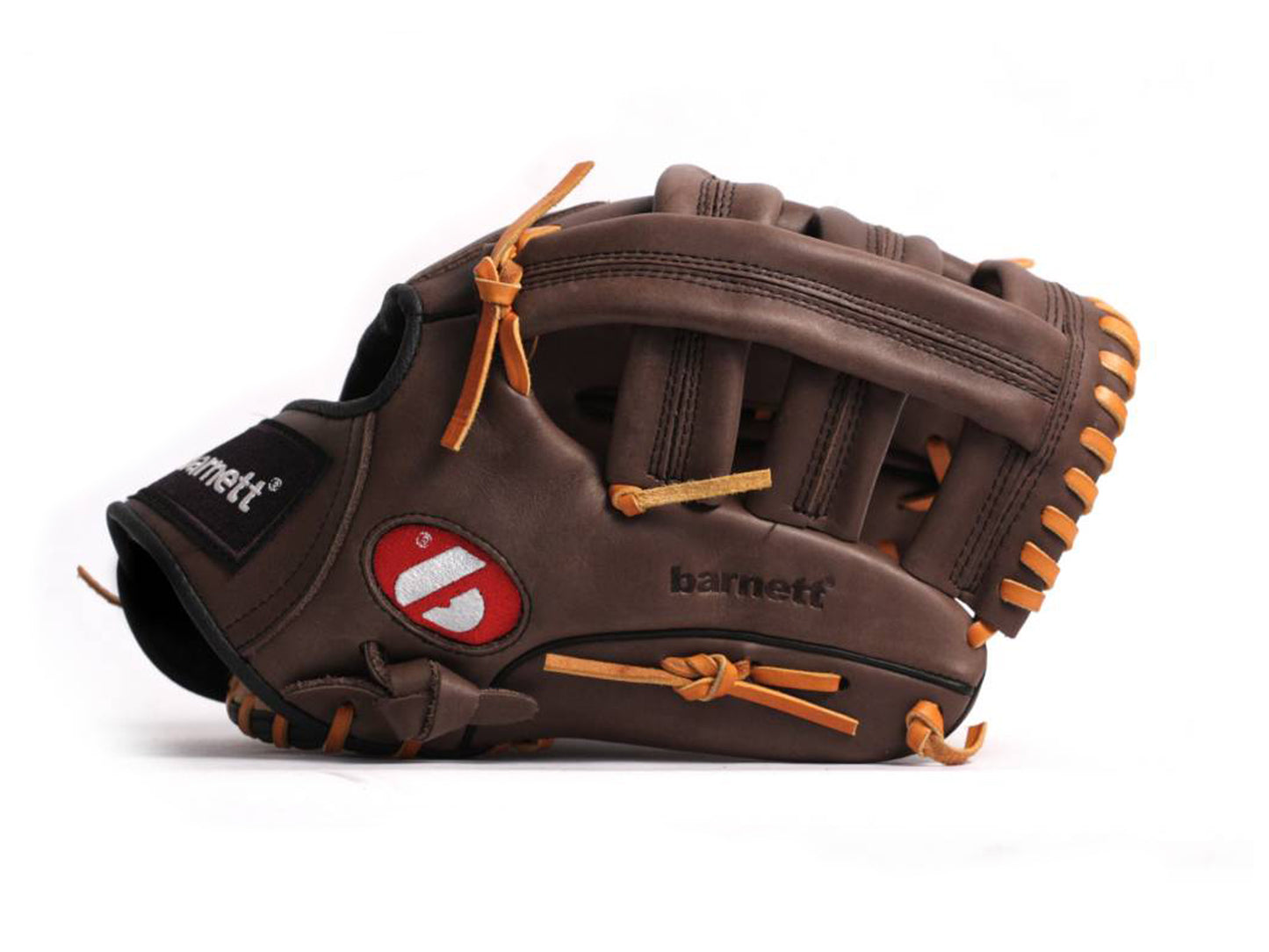 GL-130 Rekawica baseballowa turniejowa, outfield 13, skóra naturalna, brazowa