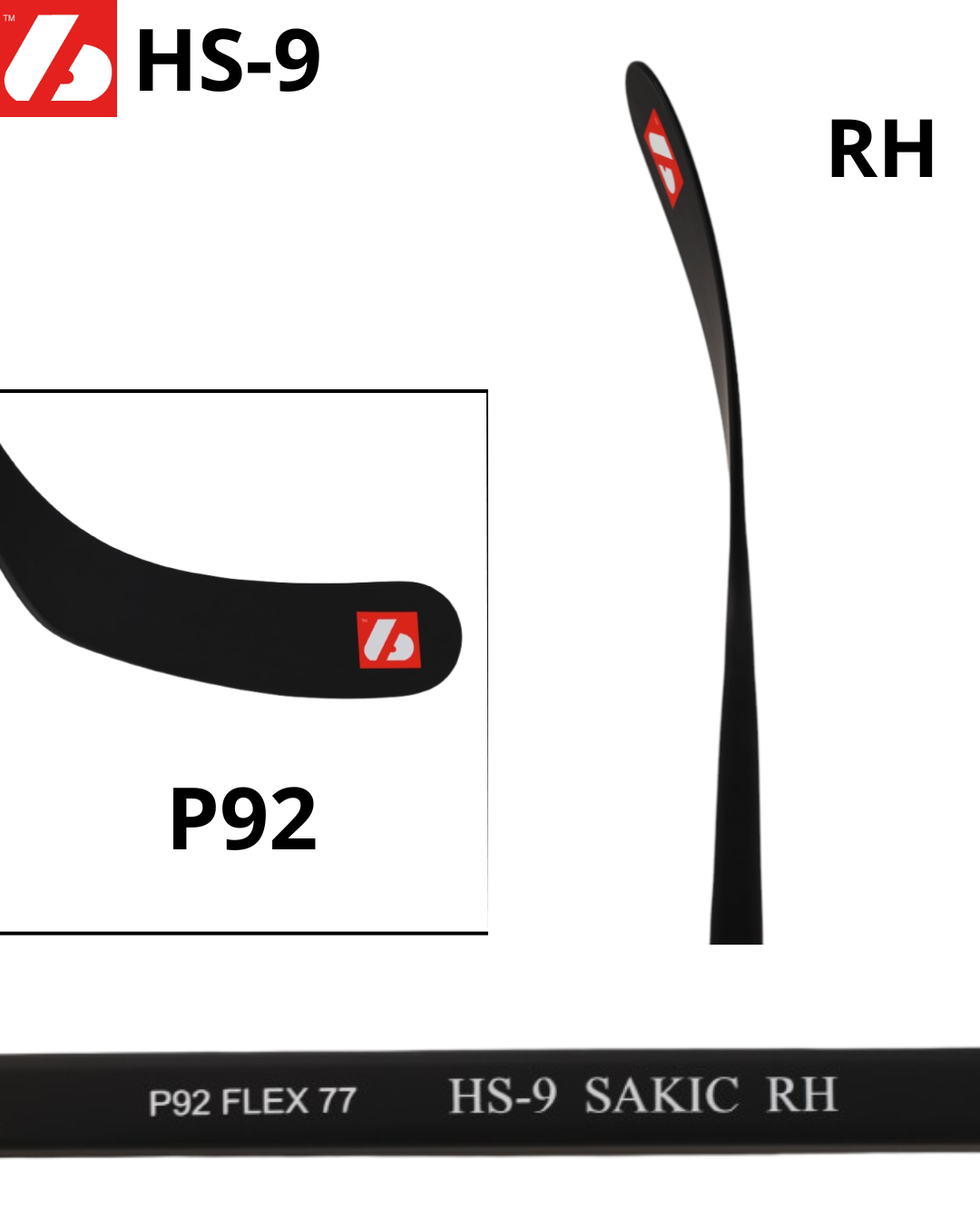 HS-9 kij węglowy hokejowy