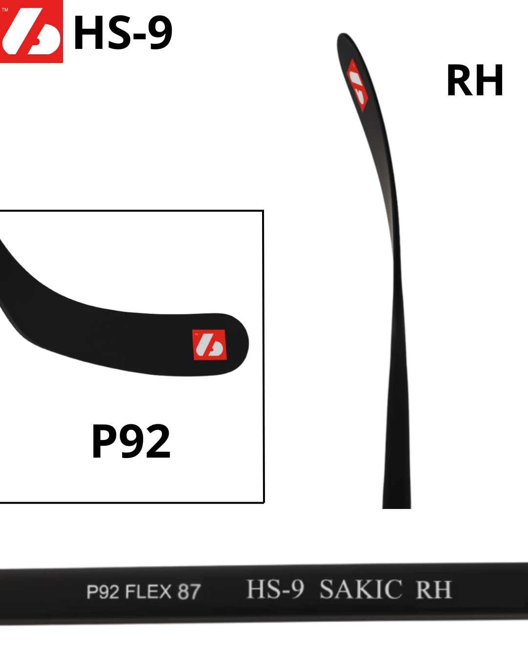 HS-9 kij węglowy hokejowy