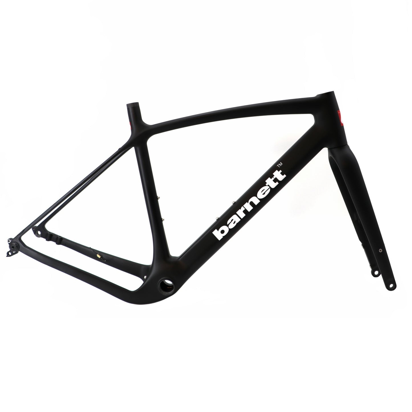 Rama roweru szutrowego BGC-01 z włókna węglowego, czarna