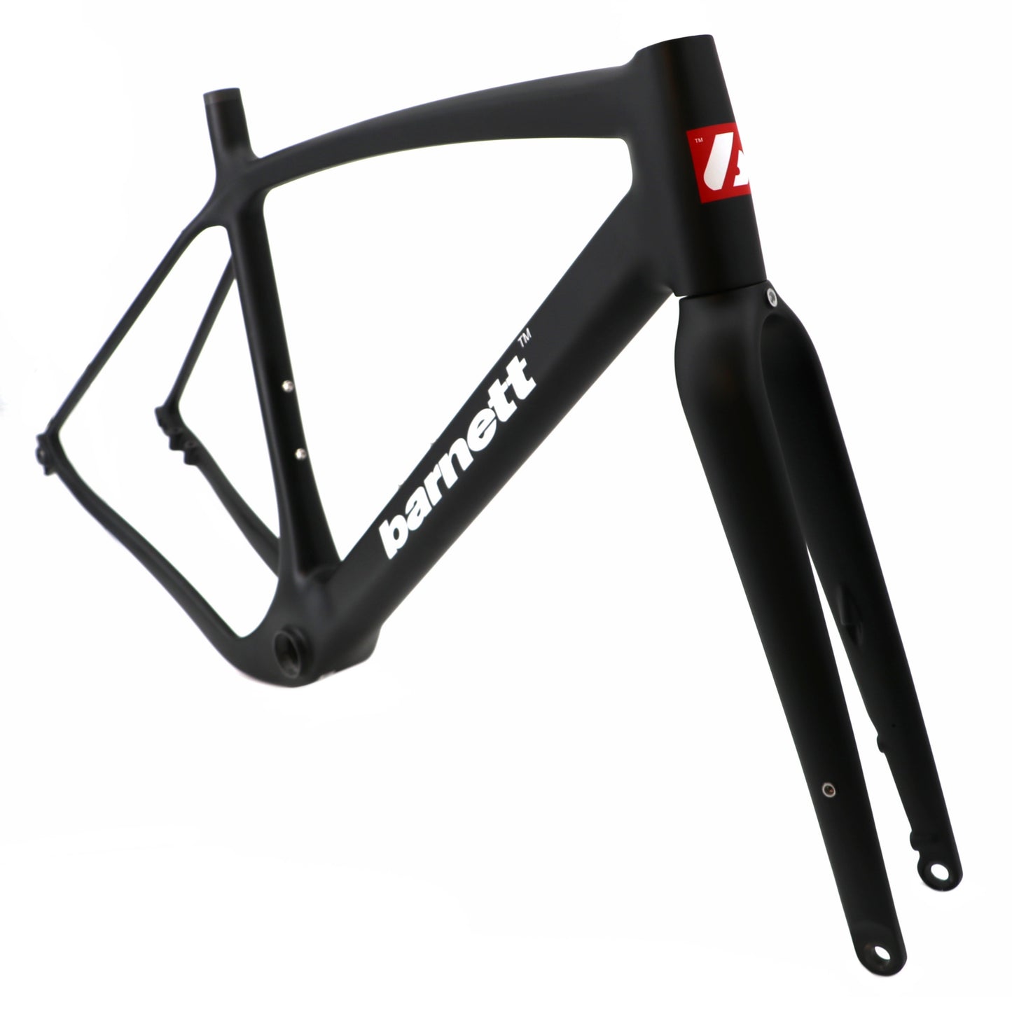 Rama roweru szutrowego BGC-01 z włókna węglowego, czarna