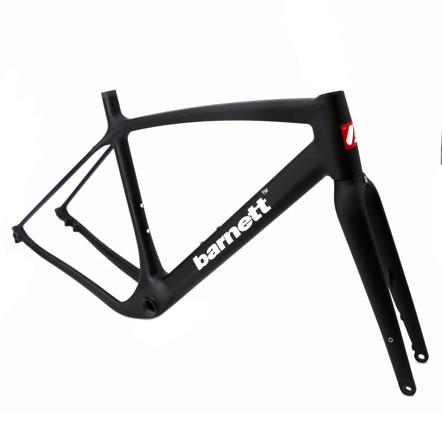 Rama roweru szutrowego BGC-01 z włókna węglowego, czarna