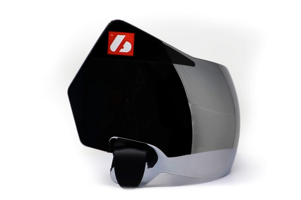 REVE twardy wizjer ER098 do kasku Speed Flex, Chromowany