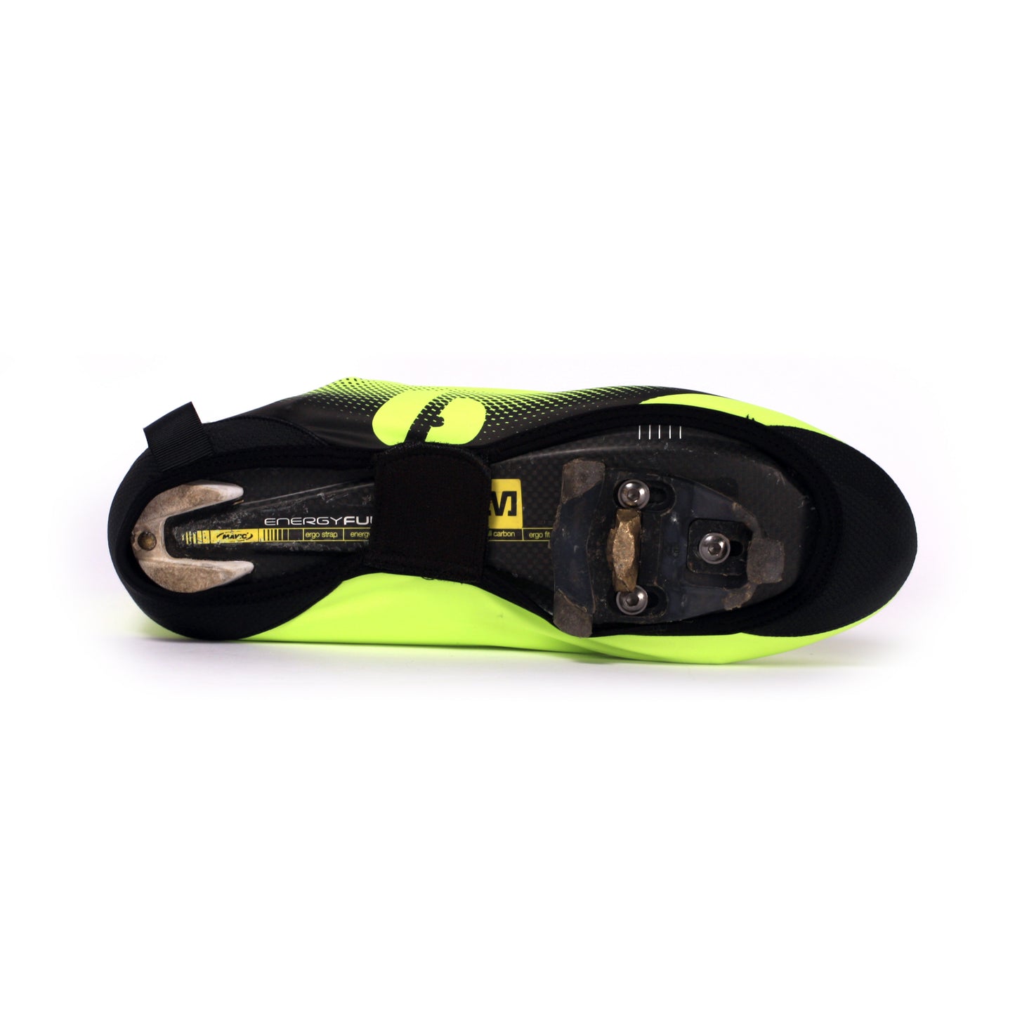BSP-05 Pokrowiec rowerowy na buty, kolor : jaskrawo zólty, czarny