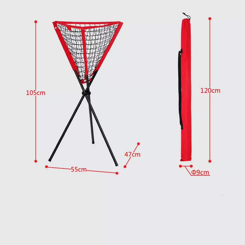 BNB-03 Zestaw siatka do ćwiczeń + koszulka baseballowa + kosz na piłki