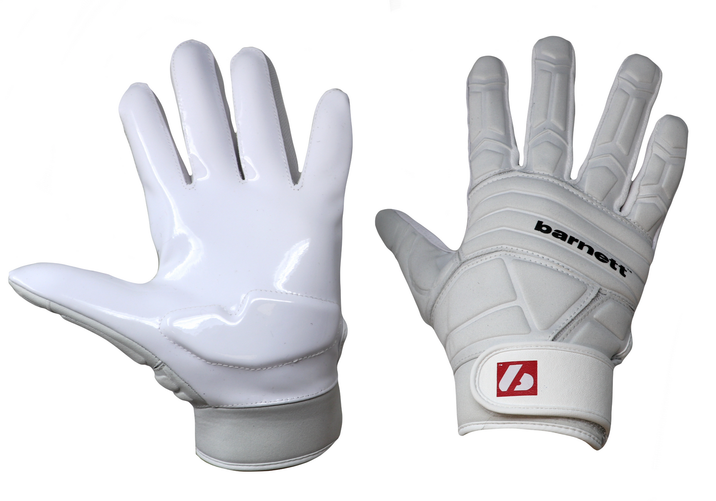 FLG-03 Rękawice piłkarskie Pro Linemen, OL, DL, Biały