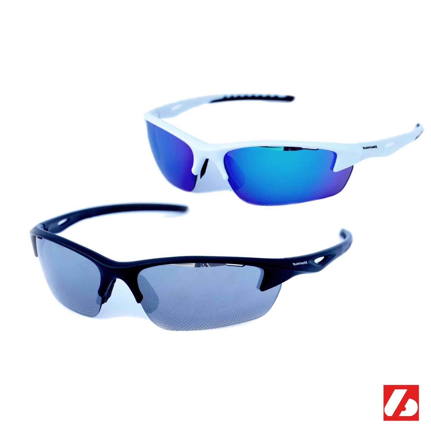 GLASS-1 okulary sportowe z wymiennymi szkłami, białe, czarne