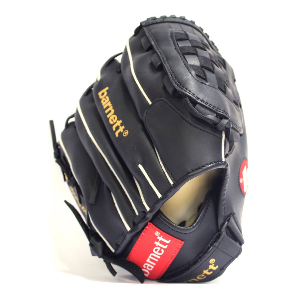 JL-120 RĘKAWICE BEJSBOLOWE WSTĘPNE PU OUTFIELD 12 , CZARNE