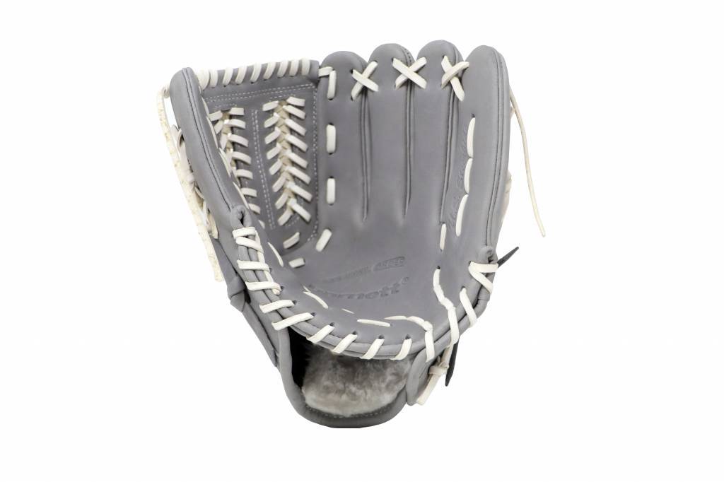 FL-120 rekawica do baseballa i softballa skóra wysokiej jakosci infield / outfield/ pitcher 12 , jasnoszara