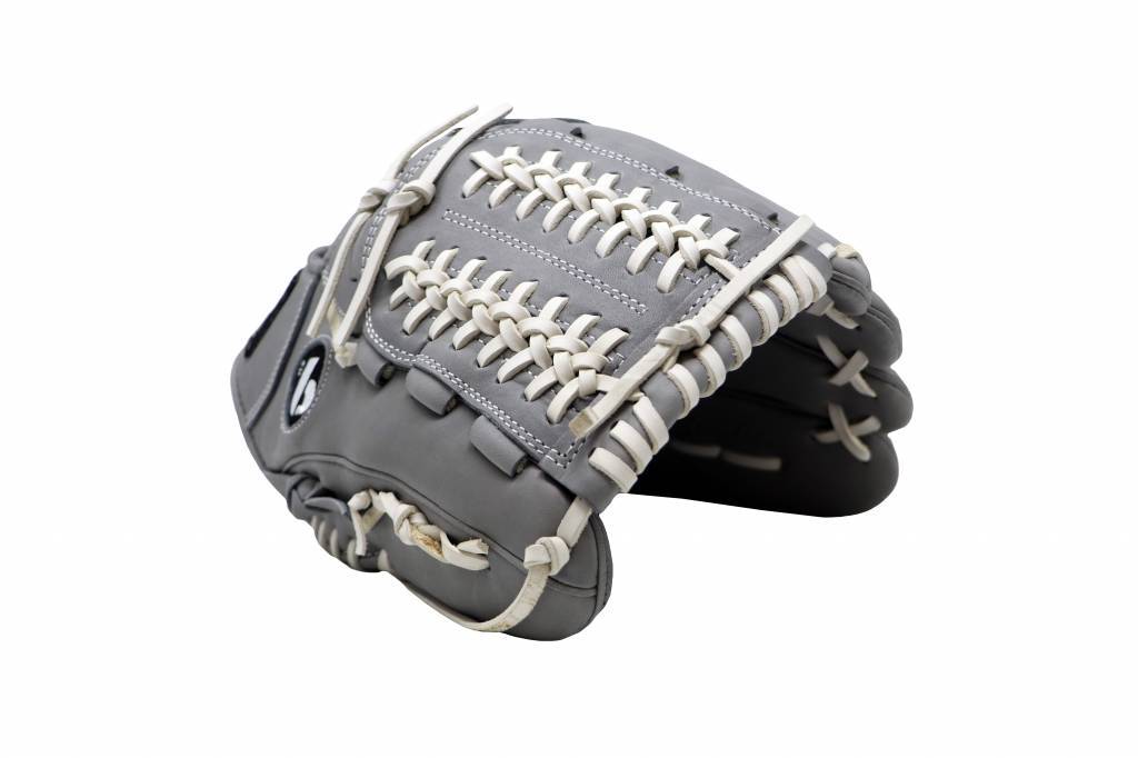 FL-120 rekawica do baseballa i softballa skóra wysokiej jakosci infield / outfield/ pitcher 12 , jasnoszara