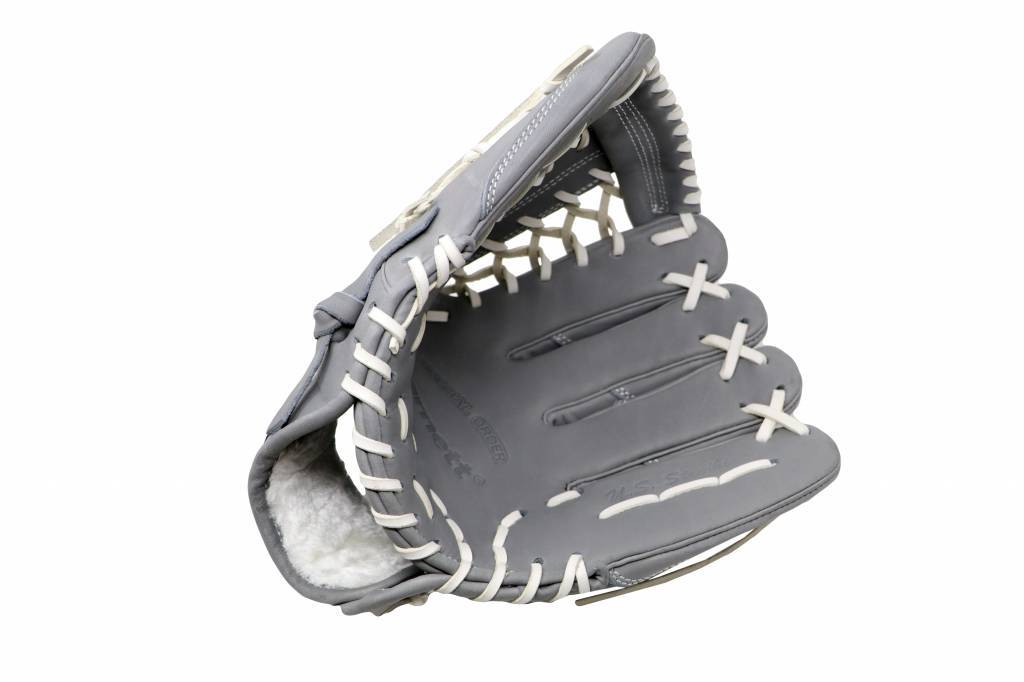 FL-125 rekawica do baseballa i softballa skóra wysokiej jakosci infield / outfield/ pitcher jasnoszara