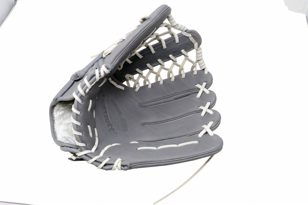 FL-127 rekawica do baseballa i softballa skóra wysokiej jakosci infield / outfield/ pitcher jasnoszara