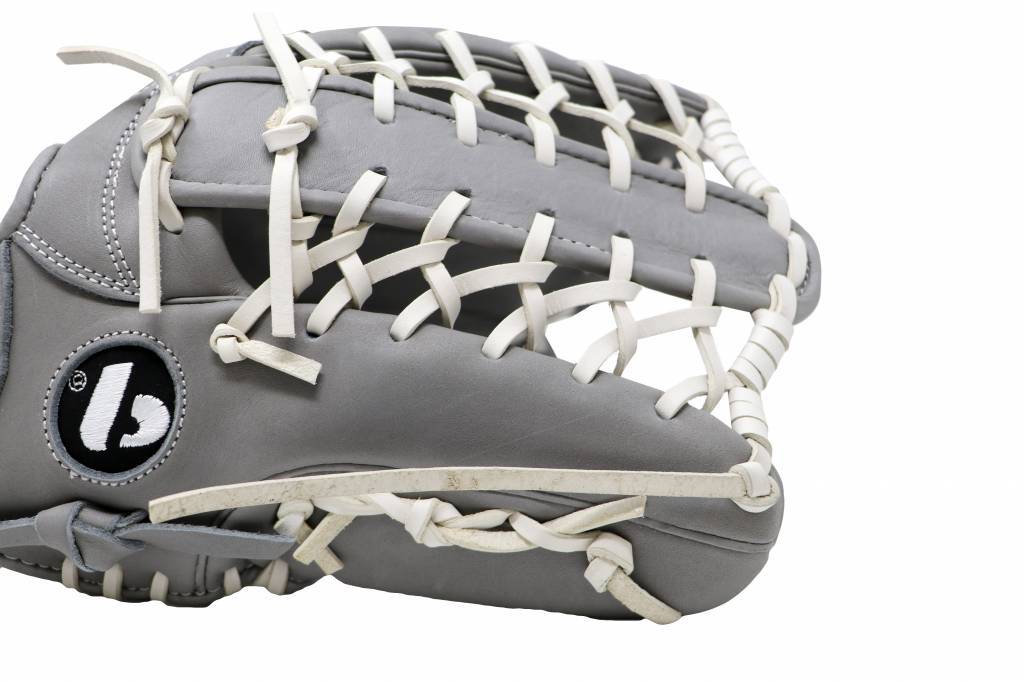 FL-127 rekawica do baseballa i softballa skóra wysokiej jakosci infield / outfield/ pitcher jasnoszara