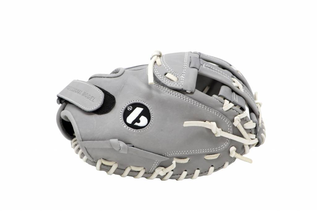 FL-201 rekawica do baseballa skóra wysokiej jakosci catcher jasnoszara