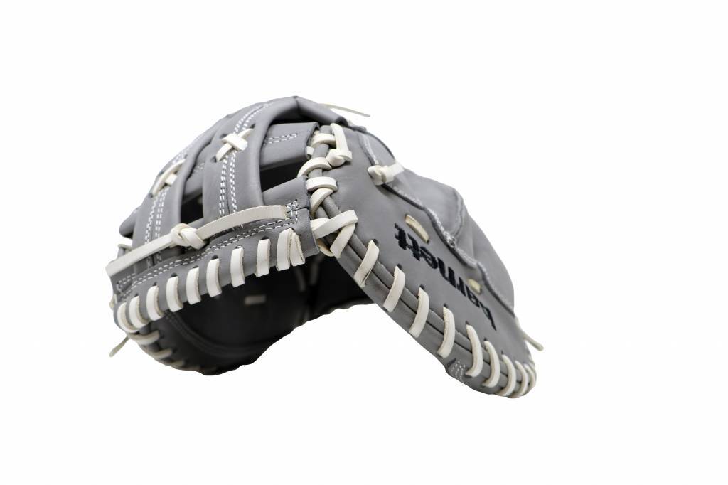 FL-201 rekawica do baseballa skóra wysokiej jakosci catcher jasnoszara