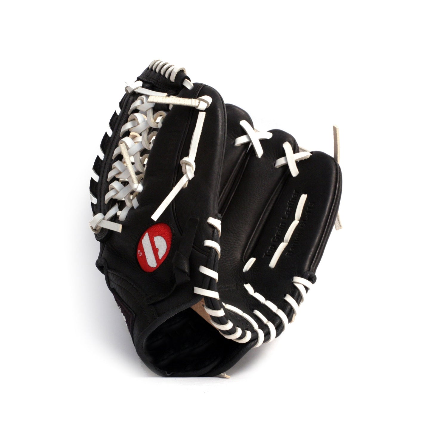 GL-115 Rekawica baseballowa turniejowa, infield 11,5, skóra naturalna, czarna