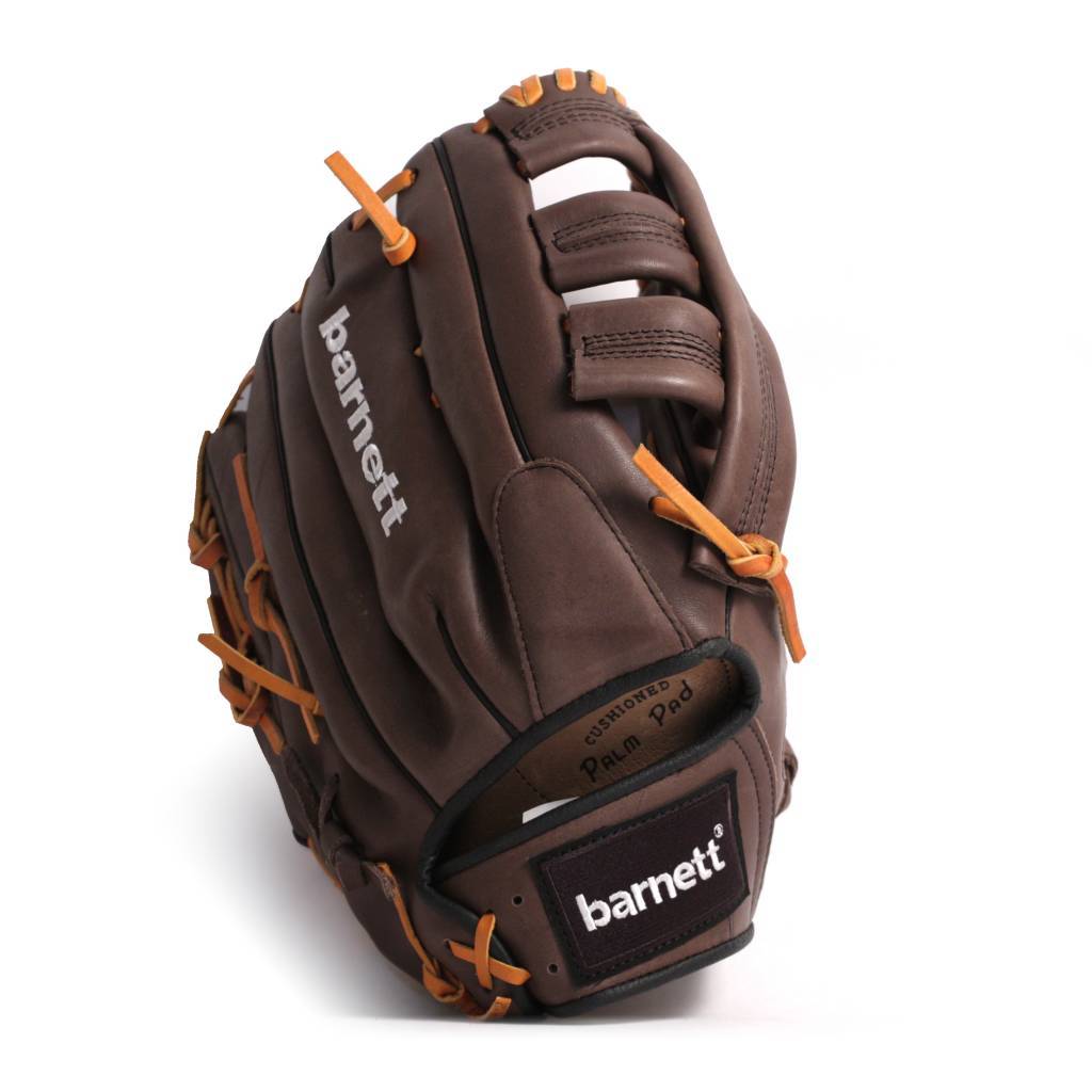 GL-130 Rekawica baseballowa turniejowa, outfield 13, skóra naturalna, brazowa