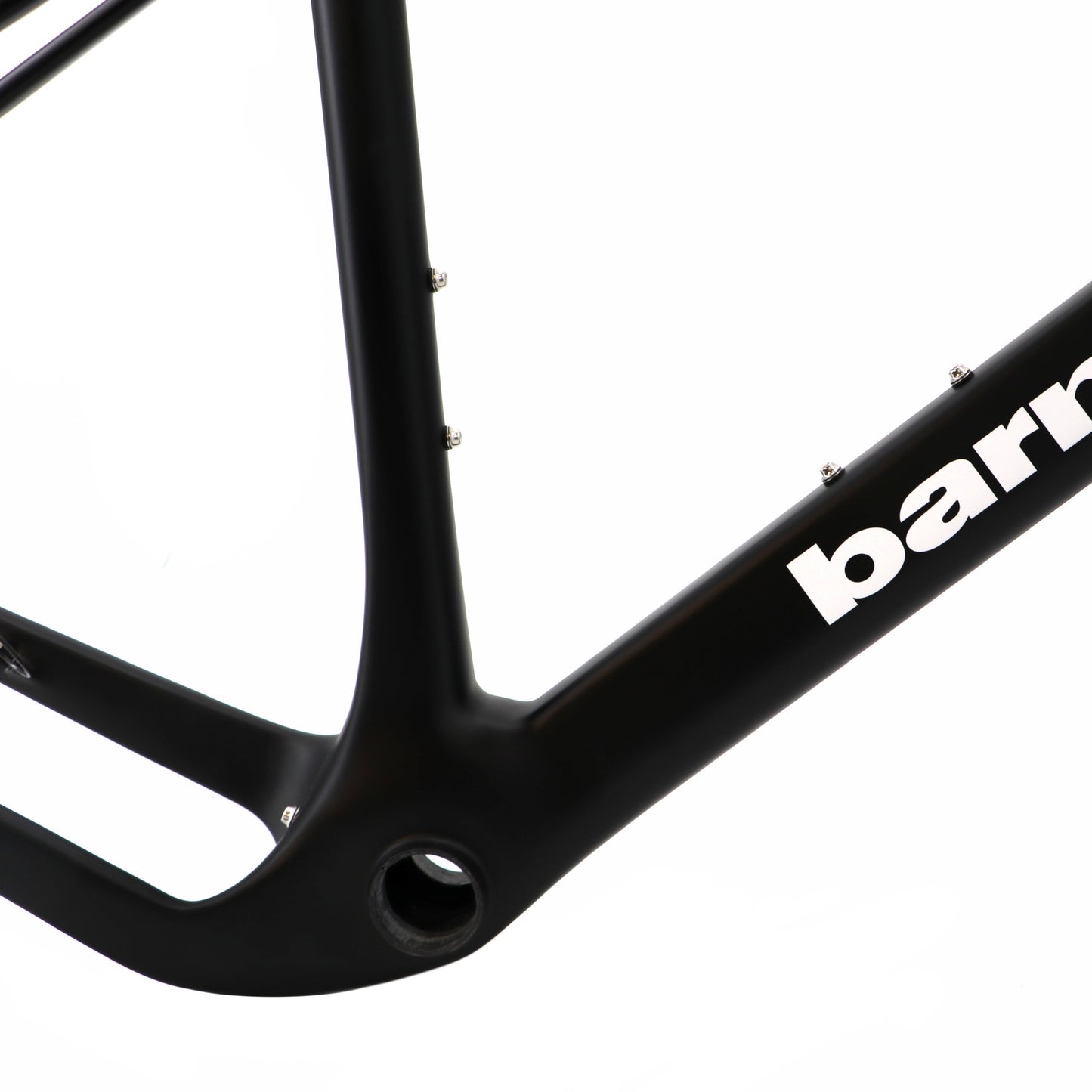 Rama roweru szutrowego BGC-01 z włókna węglowego, czarna