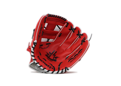 JL-115, Rękawice baseballowe, formowana, poliuretanowa, rozmiar 11,5 " czerwona