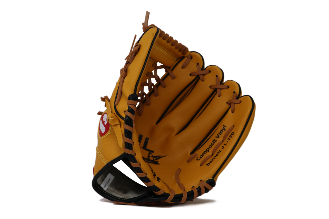 JL-120 - Rękawica baseballowa, outfield, poliuretan, rozmiar 12,5", brązowy