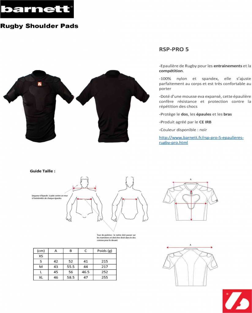 RSP-PRO 5 koszulka do rugby