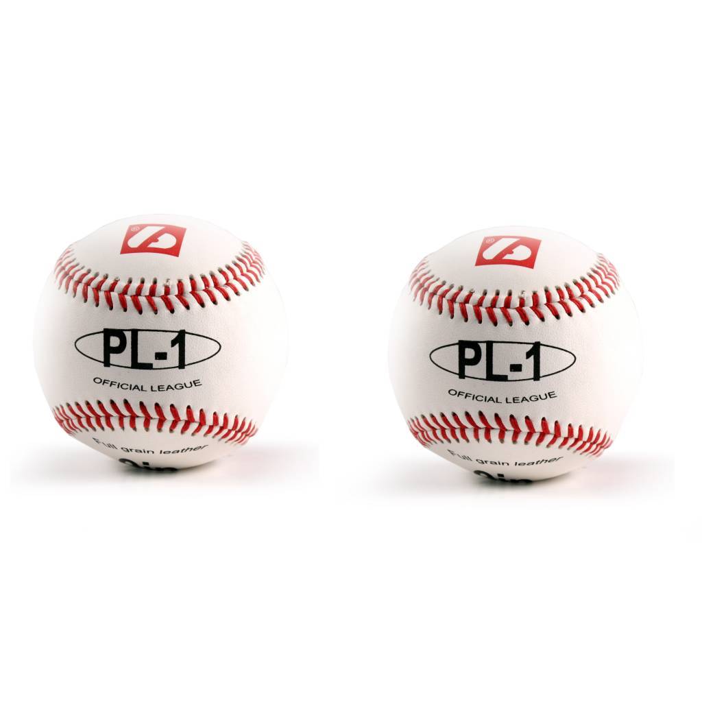 PL-1 Pilka baseballowa Elite, rozmiar 9", biala, 2 sztuki
